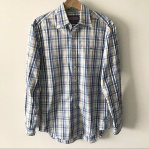 Vineyard Vines Slim Fit Whale Shirt Button Up Plaid Long Sleeves 100% Cotton N28